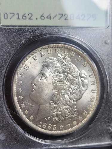 1885-O モーガン銀貨 $1 - PCGS MS64 オリジナルラスター - オールドラトラー、トーン