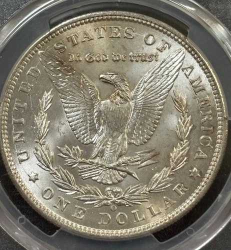 1899 O モルガン銀貨 $1 PCGS MS64 (#47202507) - 裏面にひび割れあり