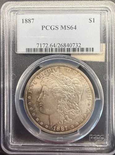 PCGS 1887 MS64 モルガン銀貨