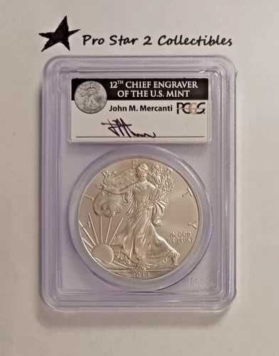 2014年 PCGS MS70 シルバーイーグル ファーストストライク ジョン・M・マーカンティ サイン入り ガバメント ボックス8