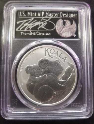 2023年 オーストラリア 1オンス シルバー コアラ PCGS MS70 ファーストストライク クリーブランド POP 17 レア