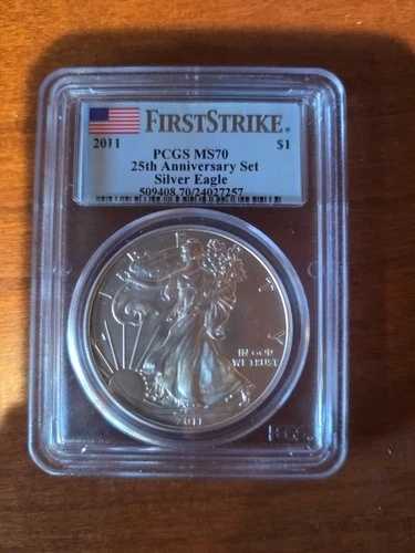 2011年 1ドル アメリカン シルバー イーグル 25周年記念コインセット PCGS MS70