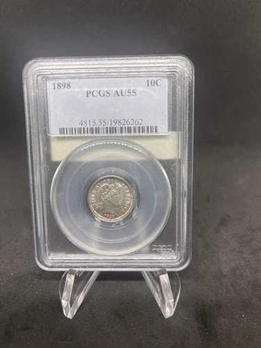 1898年 10セント バーバー ダイム PCGS AU58