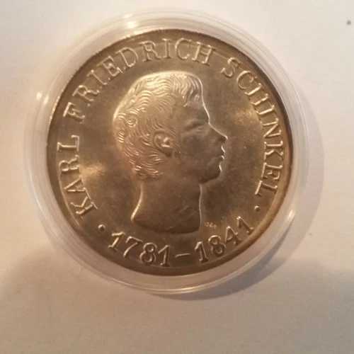 1966年 東ドイツ DDR 10 マーク・シンケル UNC