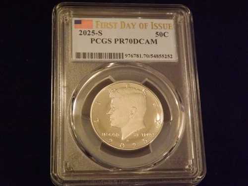 2025年 50セント ハーフドル 発行初日 PCGS PR 70