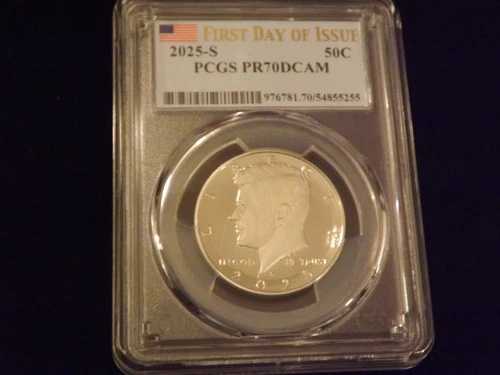 2025年 50セント ハーフドル 発行初日 PCGS PR 70