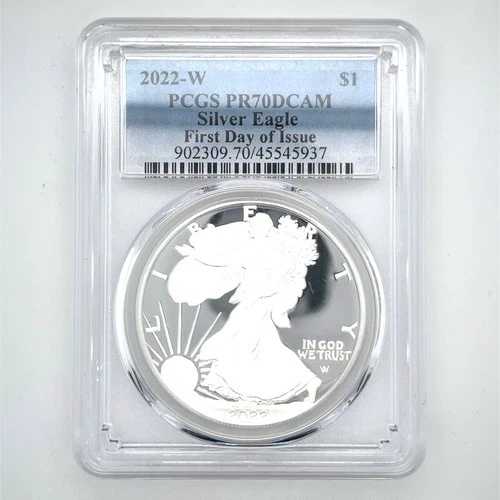 2022-W 1ドル シルバー アメリカンイーグル PCGS PR70DCAM FDOI