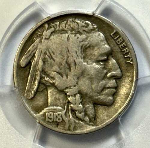 1918-D バッファローニッケル ? PCGS VF25 ? 鮮明なディテール、デンバー造幣局初期発行
