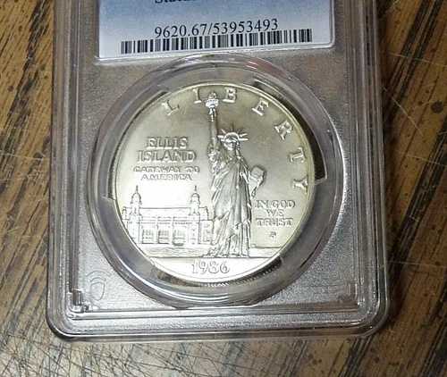 PCGS MS67 1986-P 自由の女神記念銀貨 #53953493
