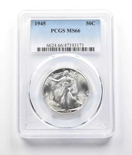 1945年ウォーキング・リバティ・ハーフダラー MS66 PCGS *6893