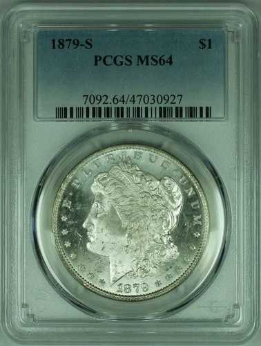 1879-S モルガン銀貨 セミプルーフ PCGS MS-64 (35E)