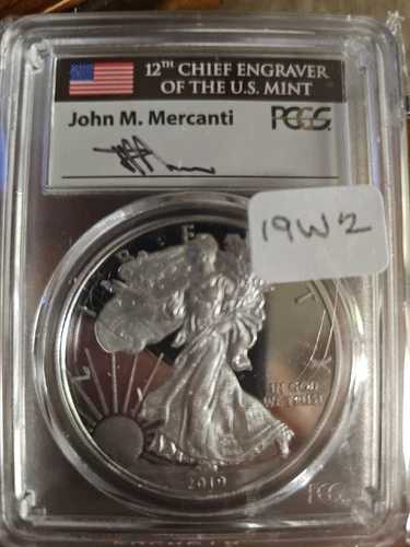 2019w PCGS PR 70 DCAM 祝！FDOI Mercanti サイン入り Pop 110 ワシントン DC