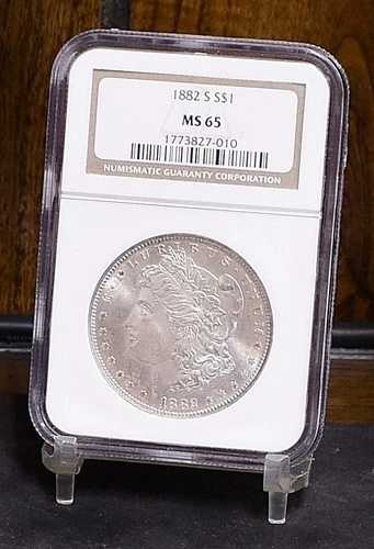 1882-S モルガン・ダラー - NGC MS65 (#60360-L)