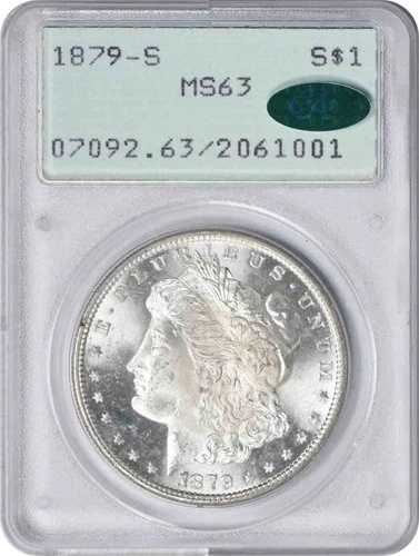 1887年 モルガン銀貨 MS63 PCGS OGH (CAC) 70,180円
