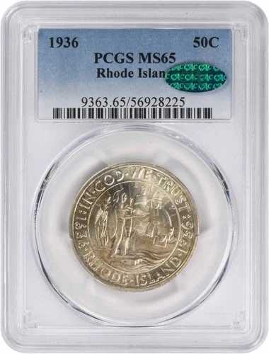ロードアイランド記念シルバーハーフ 1936 MS65 PCGS (CAC) 70,180円