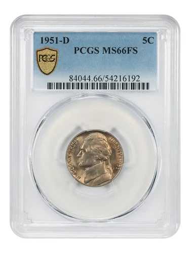 1951-D 5C PCGS MS66FS - ジェファーソンニッケル｜WORLD RESOURCE【QUEEN店】