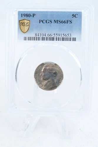 1980-P PCGS MS66FS ジェファーソン ニッケル フルステップス ビジネスストライク 5C