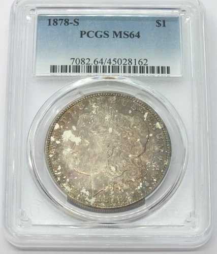 1878-S モルガン銀貨 PCGS MS 64 認定 - サンフランシスコ造幣局 - E546