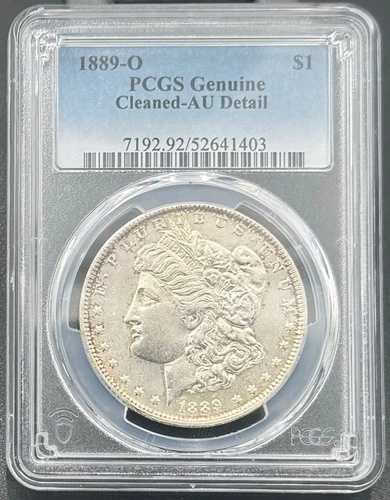 1889 O モルガン シルバー ダラー PCGS AU、ナイス セミキー デイト コイン