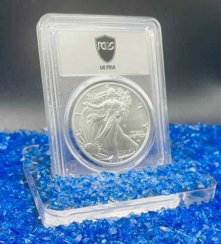 磨き仕上げ 2022 W $1 シルバー イーグル PCGS MS70 プライベート オークション ウルトラ ブレイク ミント!