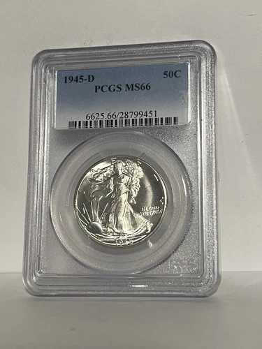1945年 D ウォーキング・リバティ ハーフダラー PCGS MS66