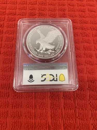 2023-W プルーフ 1ドル アメリカン シルバー イーグル PCGS PR70DCAM ブルーラベル｜WORLD RESOURCE【QUEEN店】