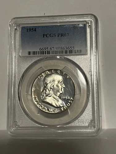 1954年 プルーフ フランクリン ハーフダラー シルバー PF67 PCGS