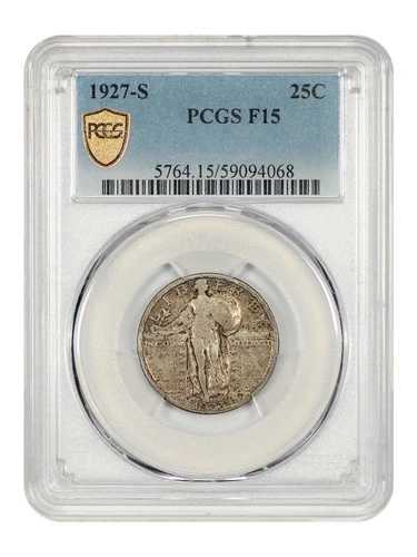 1927-S 25C PCGS Fine 15 - スタンディングリバティクォーター - お手頃価格キーS-ミント