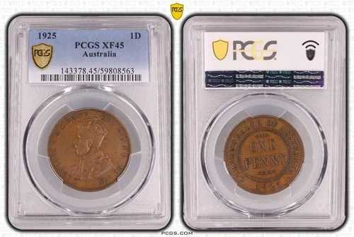 1925年オーストラリアペニー PCGS XF45