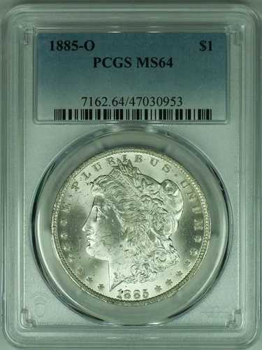 1885-O モルガン銀貨 PCGS MS-64 (39B)