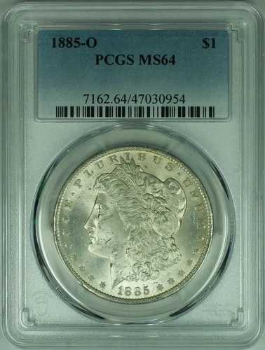 1885-O モルガン銀貨 PCGS MS-64 (39C)｜WORLD RESOURCE【QUEEN店】 70,180円