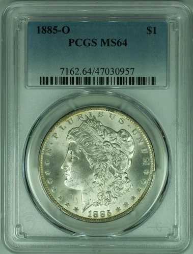1885-O モルガン銀貨 PCGS MS-64 (39F)