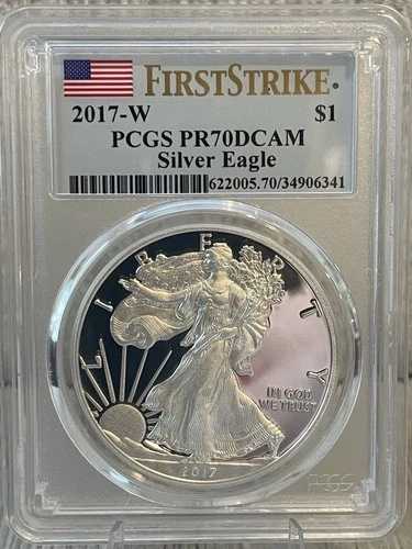 2017-W PCGS PR70DCAM シルバー イーグル ファースト ストライク 1 オンス