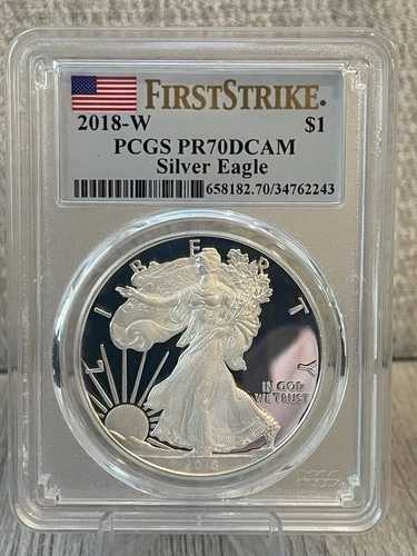 2018-W PCGS PR70DCAM シルバー イーグル ファースト ファースト ストライク 1オンス