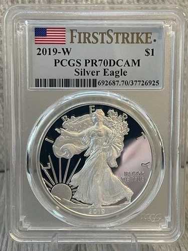 2019-W PCGS PR70DCAM シルバーイーグル ファーストストライク 1オンス