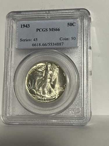 1943年ウォーキング・リバティ・ハーフダラー、PCGS MS-66