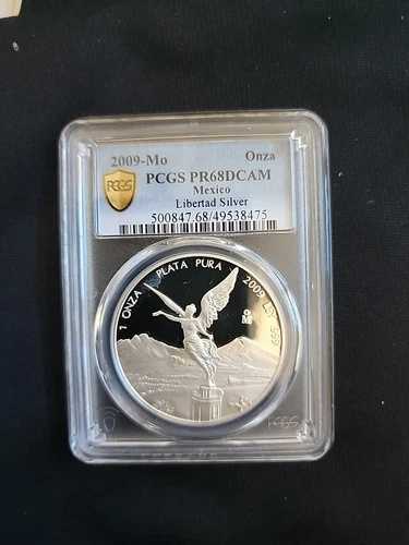 2009年 メキシコ リベルタッド プルーフ 1オンス 銀貨 - PCGS PF68 ウルトラカメオ