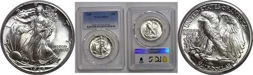 1940年ウォーキング・リバティ・ハーフダラー PCGS MS-66