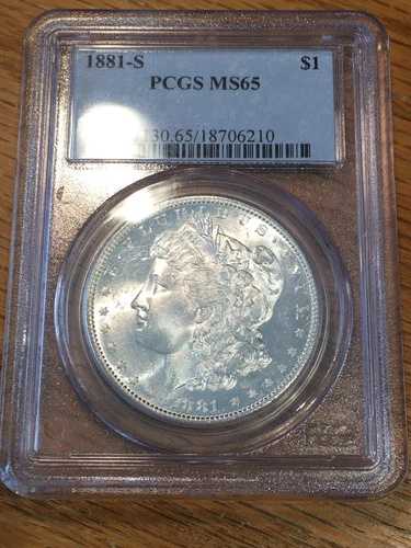 1881-S モルガン銀貨 - PCGS MS 65 #6210