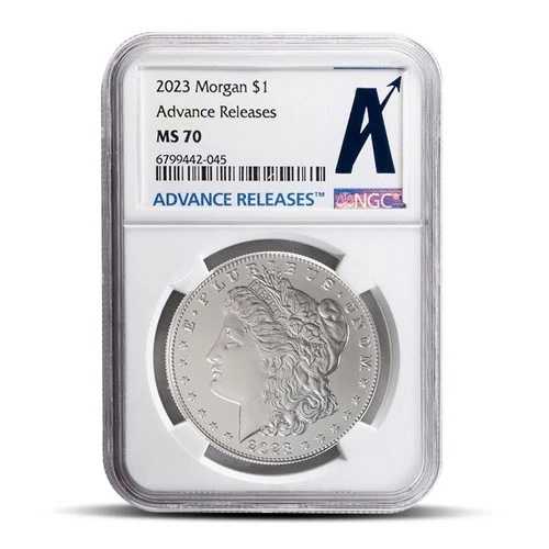 2023年 モルガン シルバー ダラー コイン MS70 アドバンスリリース (PCGS または NGC) 81,070円
