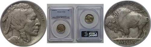 1926-S バッファローニッケル PCGS VF-30