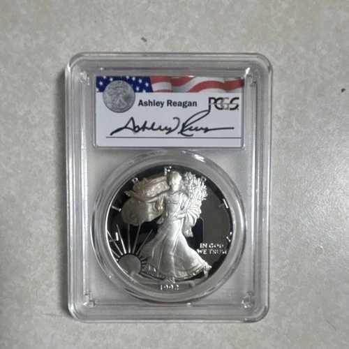 アメリカ造幣局 1992年 アメリカン・シルバー・イーグル 1オンス プルーフ PCGS PR69DCAM レーガン・レガシー