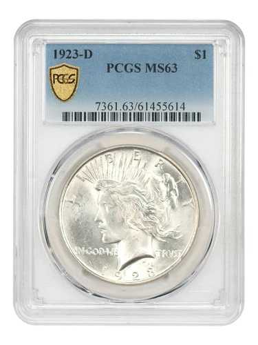 1923-D $1 PCGS MS63 - 平和ドル