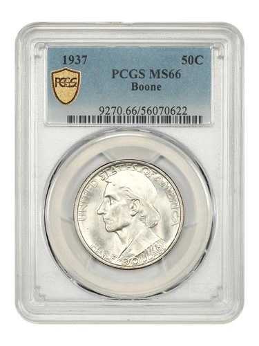 1937年 50セント ブーン PCGS MS66 - クラシックシルバー記念品 - 少量発行