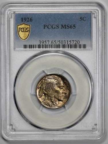 1926年 バッファロー 5セント ニッケル PCGS MS 65