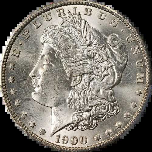 1900-O モルガン銀貨 VAM 15A ダブルスター＆クラッシュ PCGS MS65 ナイスストライク