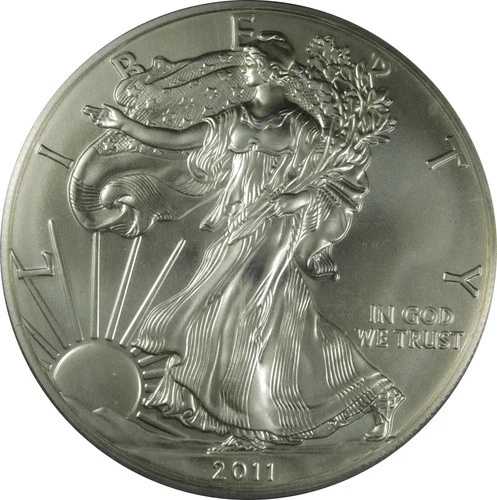 2011-S アメリカン シルバー イーグル 25周年記念 ファーストストライク PCGS MS-70