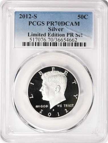 2012-S シルバー ケネディ ハーフ リミテッドエディション PR セット PR70DCAM PCGS プルーフ 70
