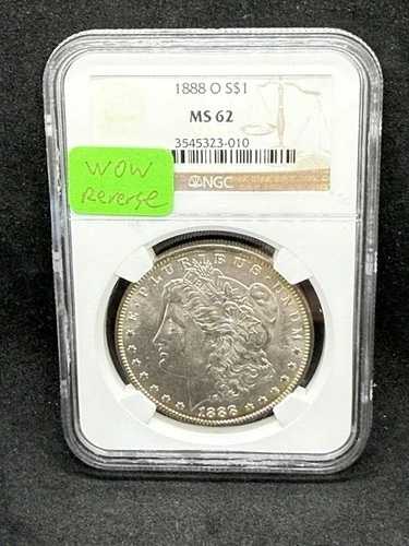 1888-O モルガン銀貨 PCGS MS62 レインボートーントナー 81,070円
