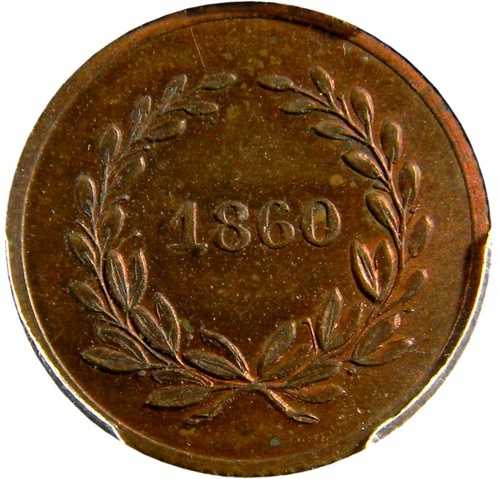 1860年 エドワード・コーガン トークンコインディーラー PCGS MS64RB (05-16)